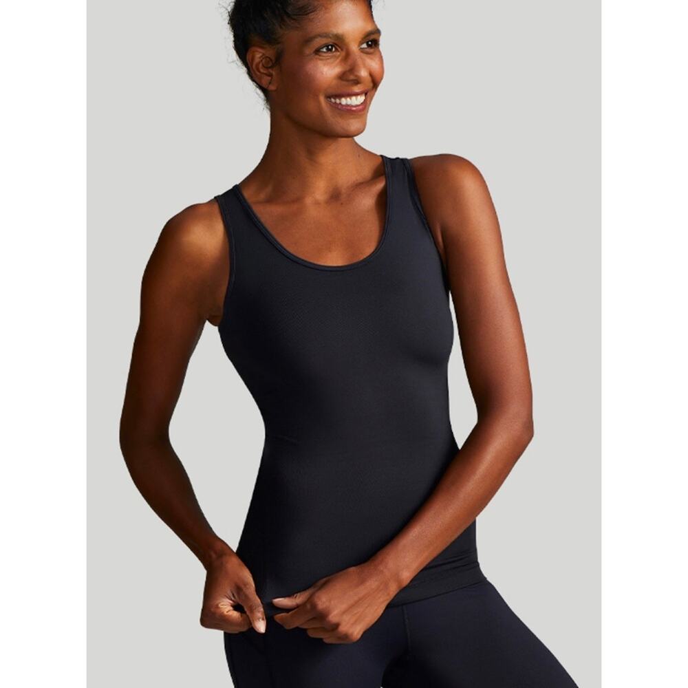 Tommie Copper Black Lower Back Support Tank L NWT
